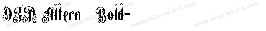DIN Altern   Bold字体转换